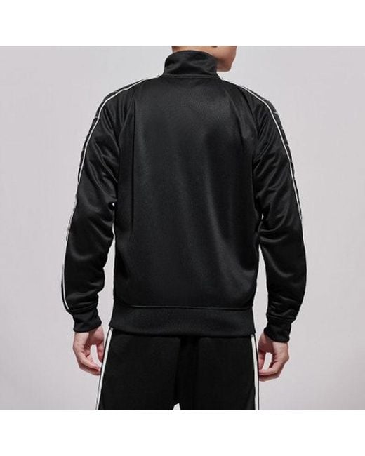 Nike Black Logo Stand Collar Sports Jacket for men
