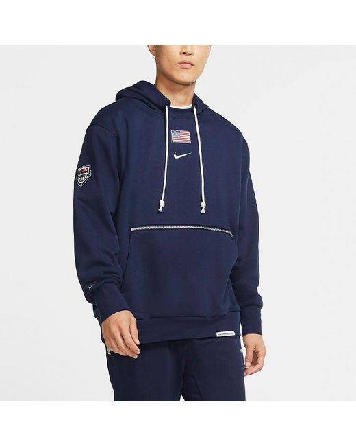 Nike Blue Casual Sports Large Logo Pullover for men