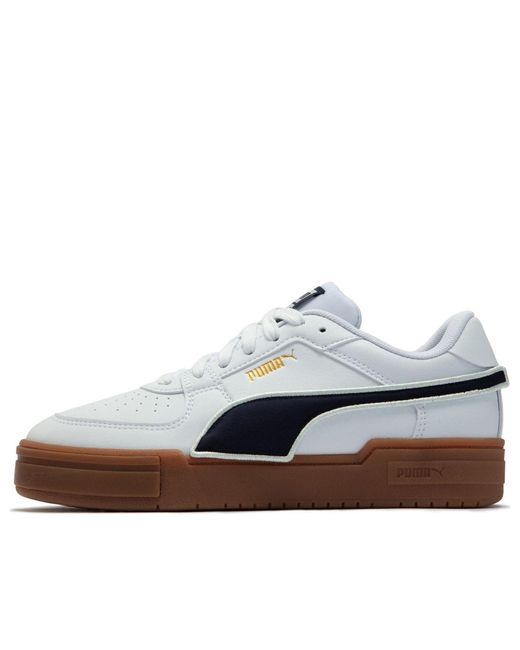 PUMA White Ca Pro Low Tops Casual Skateboarding Shoes for men