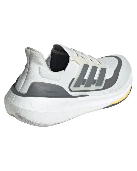 Adidas White Ultraboost Light 'Non Dyed Iron Metallic' for men