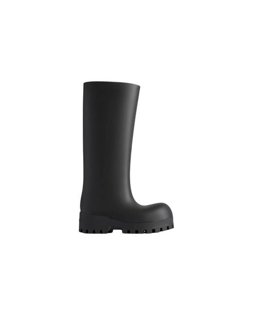 Balenciaga Black (Wmns) Bulldozer Rainboots Rubber'