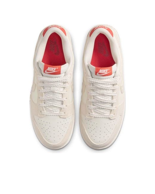 Nike White (Wmns) Dunk Low 'Sail Picante Flax'