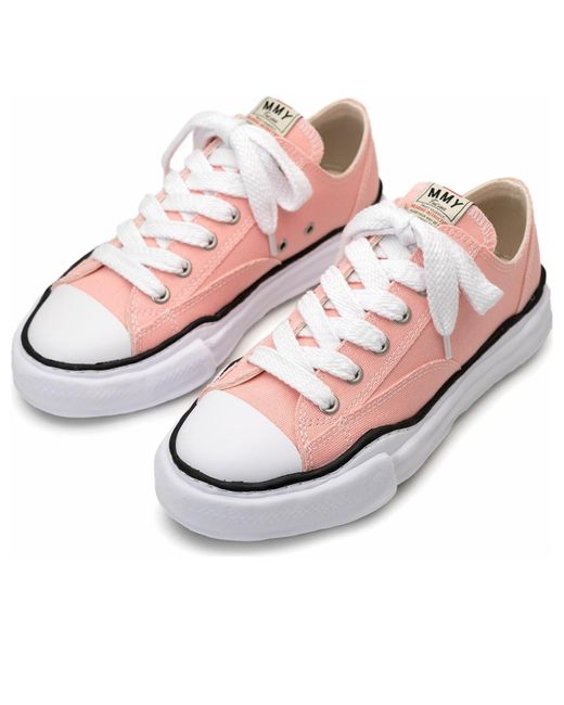 Maison Mihara Yasuhiro Pink Peterson Og Sole Canvas Low for men