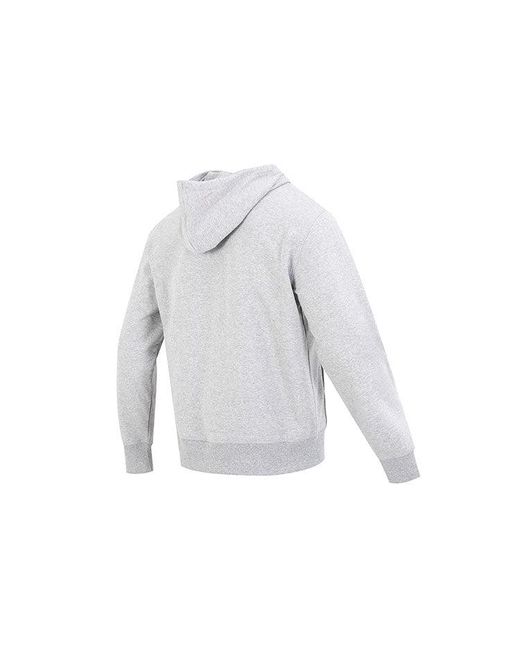 New Balance White Essentials Stacked Logo French Terry Jacket 'Classic' for men