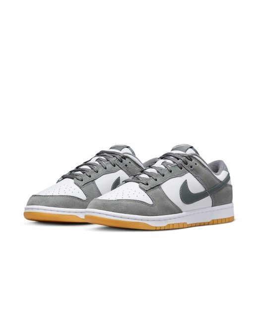 Nike Gray Dunk Low Shoes for men