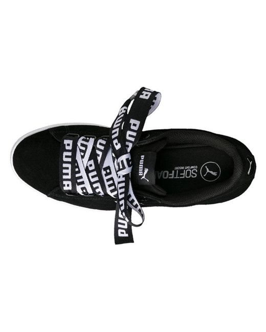 PUMA Black (Wmns) Vikky Ribbon Bold Casual Shoes