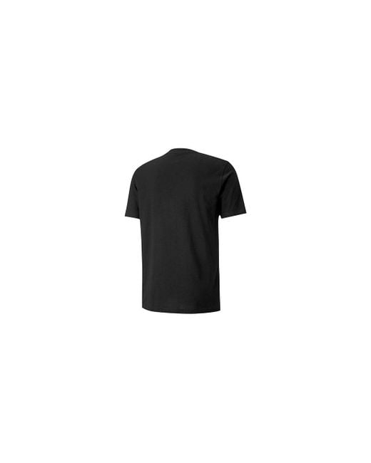 PUMA Black Alphabet Printing Casual Short Sleeve for men