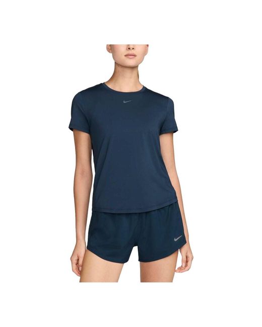 Nike Blue (Wmns) One Classic Dri-Fit T-Shirt Asia Sizing 'Armory'