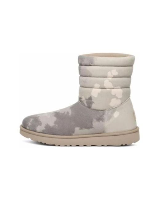 Ugg Gray X Stampd Classic Pull-On Boots 'Camo' for men
