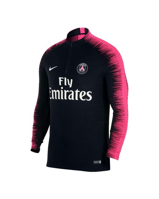 Nike Blue Contrasting Colors Alphabet Team Half Zipper Soccer Jacket for men