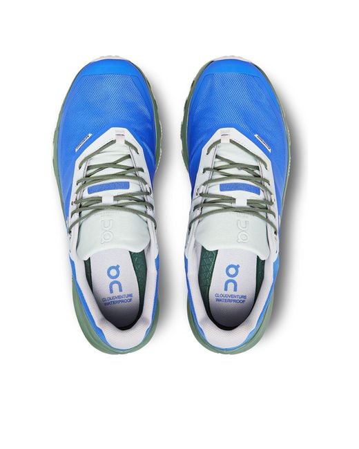 On Shoes Blue Cloudventure Waterproof 'Cobalt Ivy' for men
