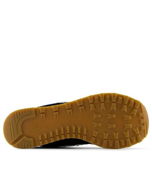 New Balance Black 574 Gum' for men