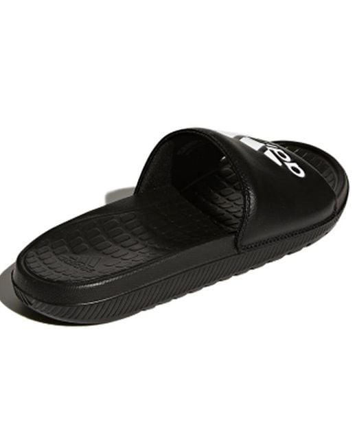Adidas Black Voloomix Slides 'Core' for men