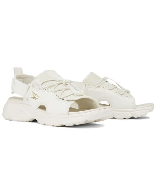 Reebok White Hyperium Slides for men