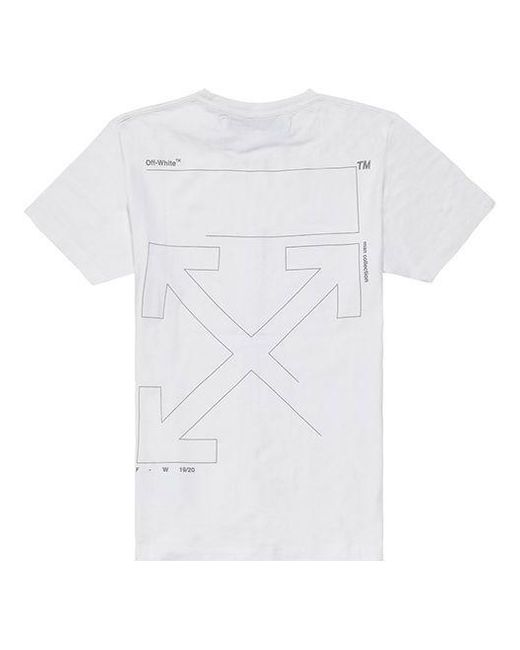 Off-White c/o Virgil Abloh White Crew Neck Pullovers Street Style Cotton Short Sleeves for men