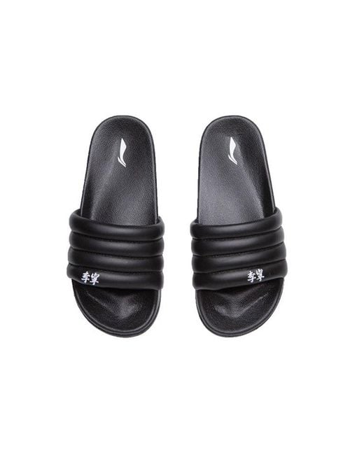 Li-ning Brown Bubble Slide for men