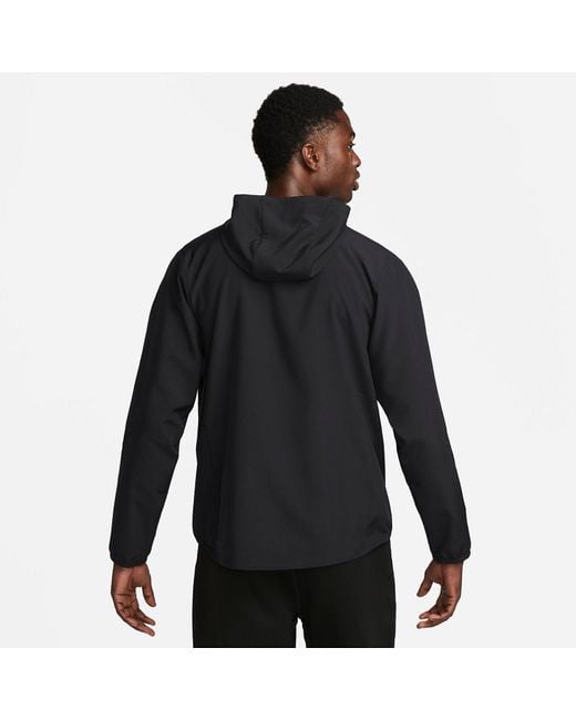 Nike Black Form Dri-Fit Hooded Versatile Jacket for men