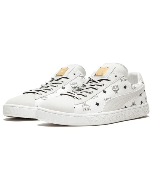 PUMA White Mcm X Suede 'Whisper' for men