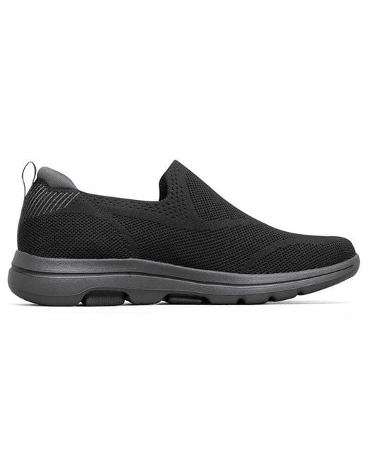 Skechers Black Go Walk 5 Ritical Charcoal' for men