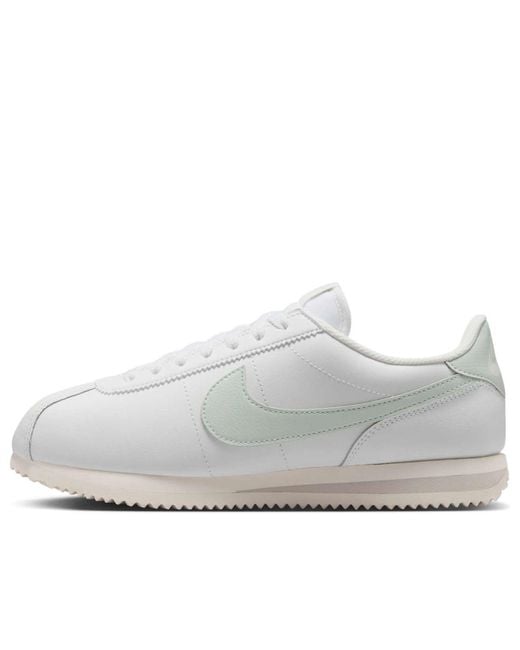 Nike White (Wmns) Cortez Leather 'Summit Mint Light Bone'