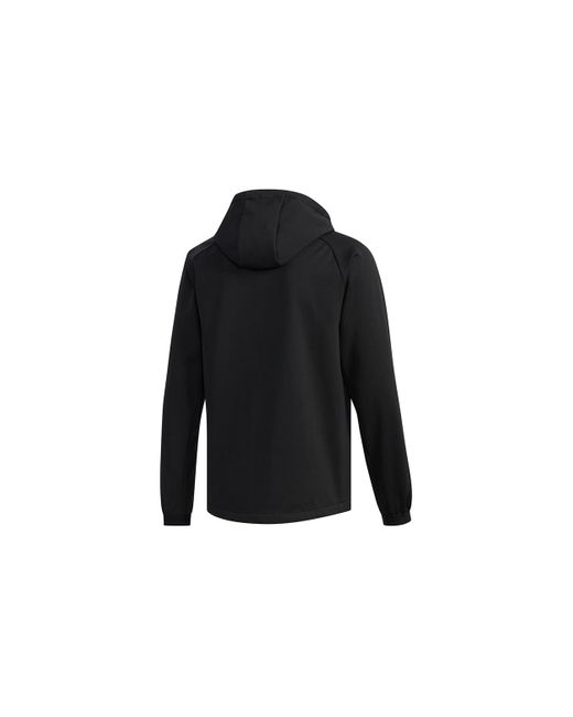 Adidas Black Softshell Ho Outdoor Casual Sports Hooded Jacket for men
