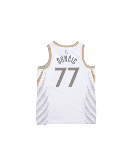 Nike White Nba Basketball Sports Sw Fan Edition 20-21 Season Doncic Mavericks No. 77 Jersey for men