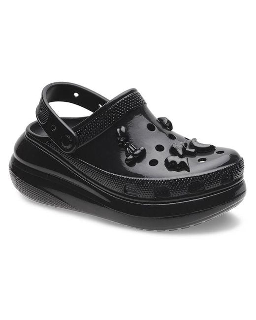 CROCSTM Black (Wmns) Crush High Shine Clogs