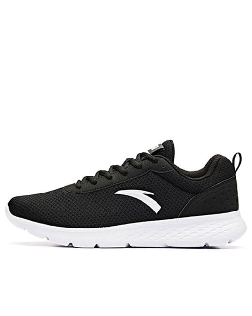 Anta Black Sportswear Running Sneakers for men