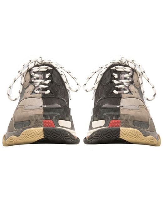 Balenciaga Gray Triple S Sneaker 'Split' for men