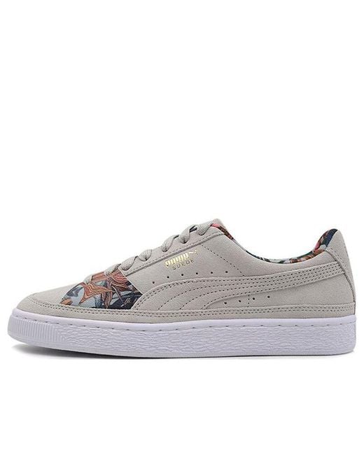 PUMA Gray Suede Skate Palms 'Light' for men