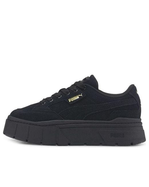 PUMA Black (Wmns) Mayze Stack Suede