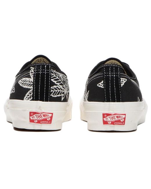 Vans Black Og Authentic Lx 'Sweet Leaf for men