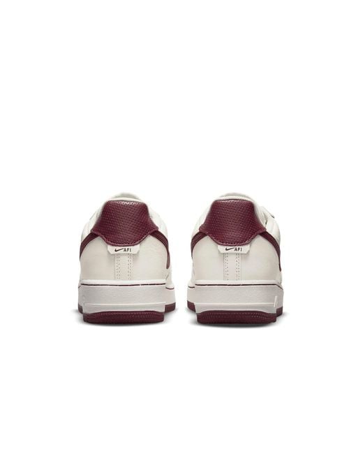 Nike White Air Force 1 '07 Craft 'Dark Beefroot' for men