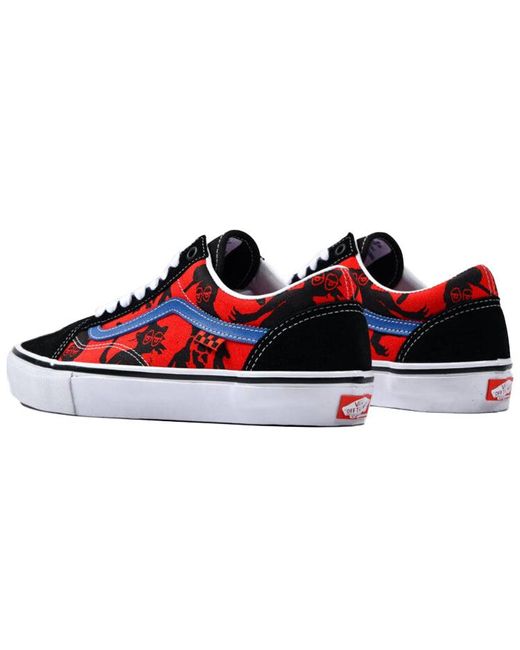 Vans Red Krooked X Skate Old Skool 'Natas For Ray Barbee' for men