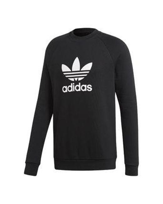 Adidas Black Trefoil Sweatshirt for men