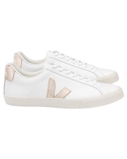 Veja White Esplar Lace-Up Sneakers