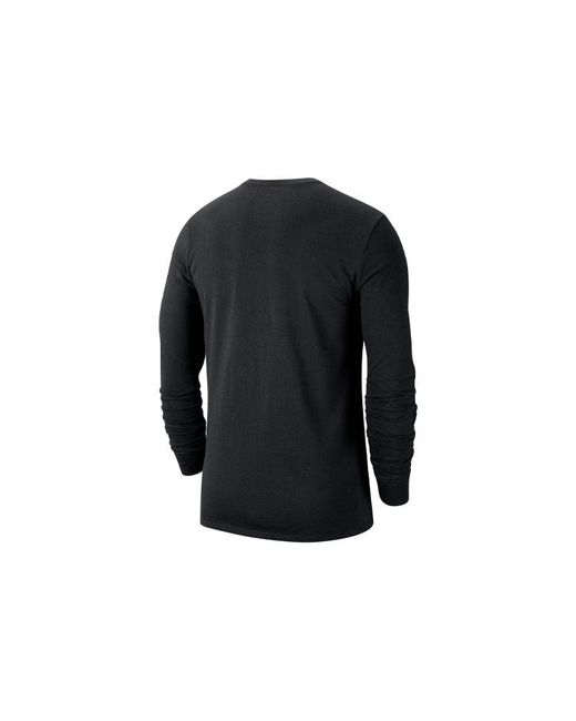 Nike Black Casual Round Neck Pullover Printing Long Sleeves T-Shirt for men