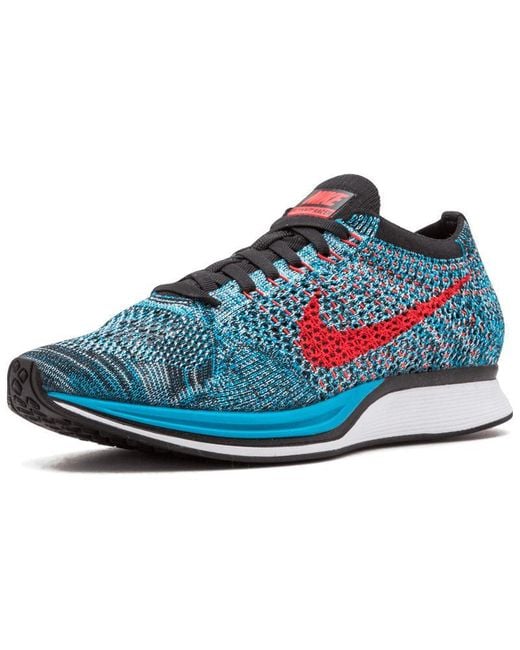 Nike Blue Flyknit Racer 'Neo' for men