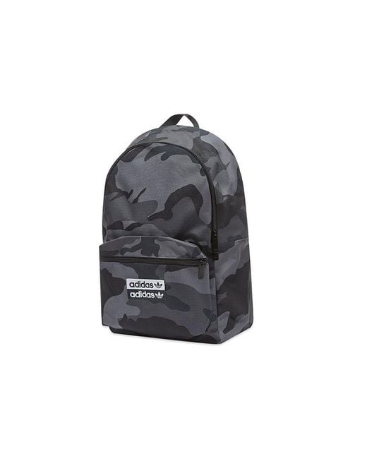 Adidas Gray Classic Backpack Camo for men