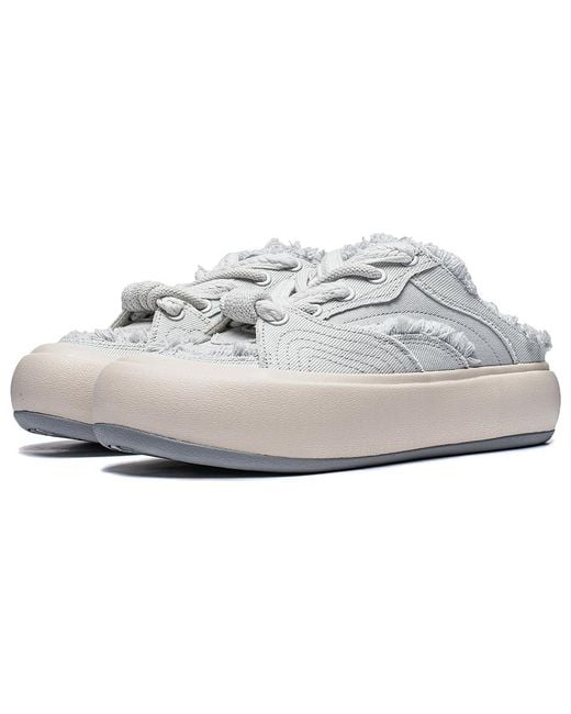 Li-ning White (Wmns) Puff Platform Mule 'Light'