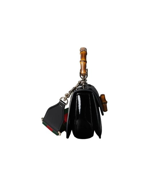 Gucci Black (Wmns) Bamboo 1947 Mini Top Handle Bag