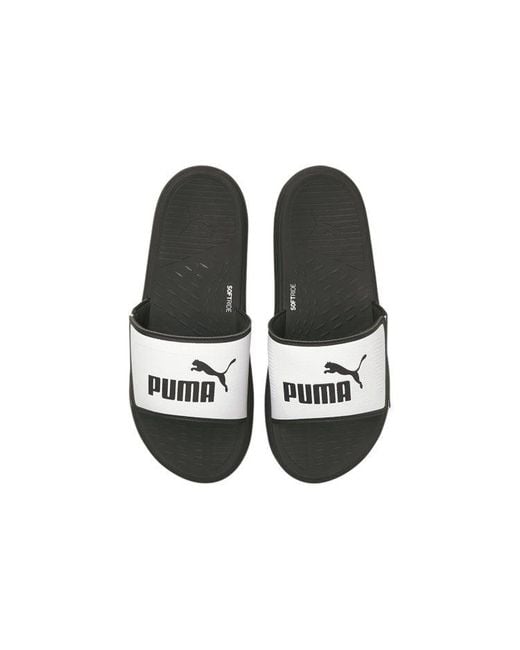 PUMA Black Softride Slide for men