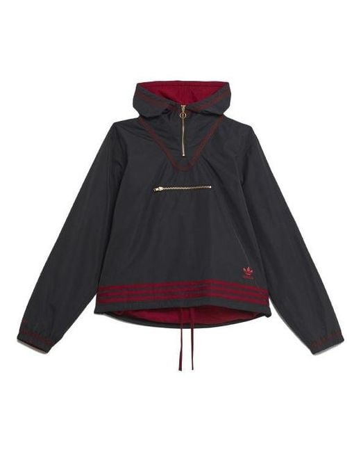 Adidas Blue Originals Printing Hooded Jacket