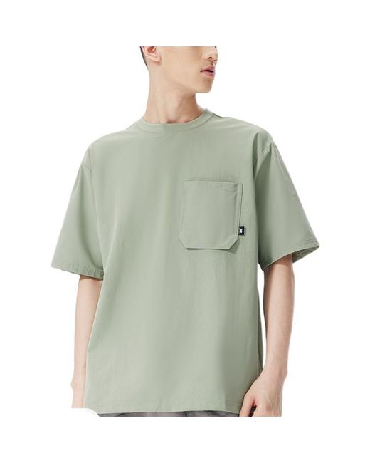 New Balance Green Logo Crew Neck Tee 'Lime' for men