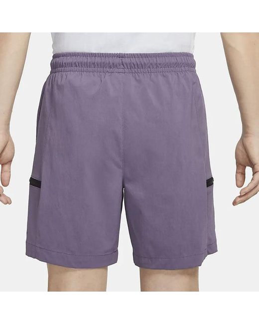Nike Purple 23 Solid Color Casual Sports Shorts for men
