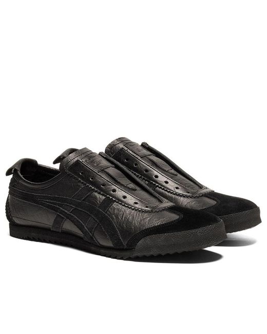 Onitsuka Tiger Black Mexico 66 Slip-On Deluxe for men