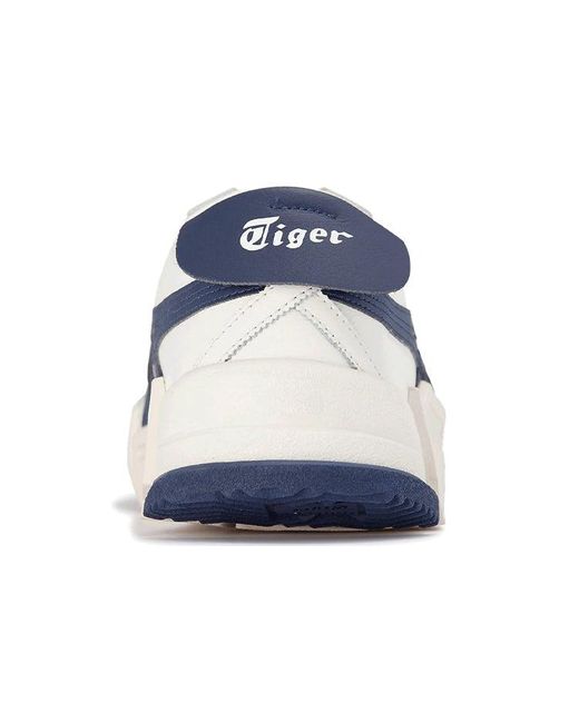Onitsuka Tiger Blue D-Trainer Mx Shoes 'Cream Peacoat' for men