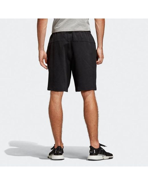 Adidas Black Originals Sports Logo Printing Shorts for men