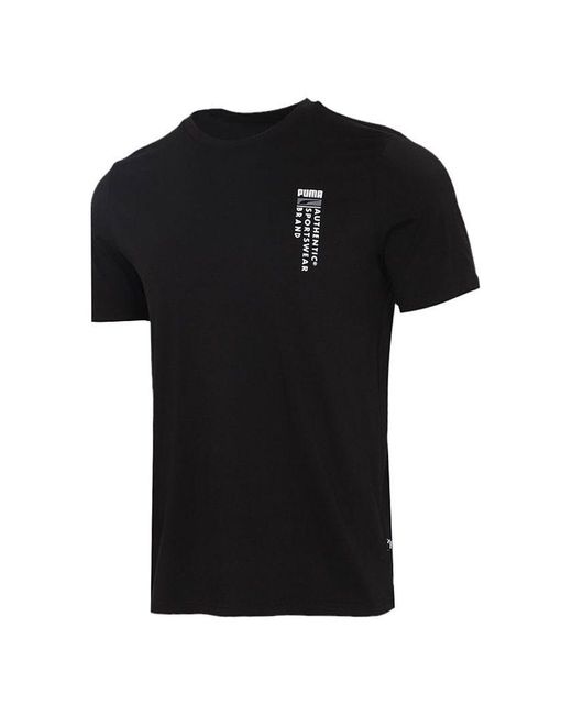 PUMA Black Casual Graphic T-shirts for men