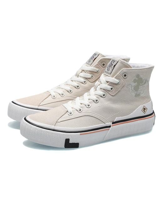 Li-ning White (Wmns) Canvas Hi Shoes